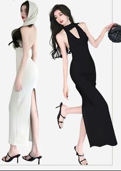 Product Review of T326 Đầm body Dự Tiệc Dáng Dài Cổ Đổ Chất Thun Gân Co Giãn Nhung Women from T**ê 0