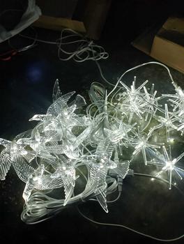 Product Review of 10PCS Wedding Ceiling Decoration Lamp Sea Urchin Chandelier Crystal Luminous Transparent Bird Warm Light Wedding Scene Layout Props from m**g 0