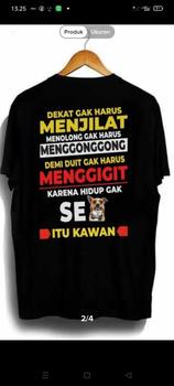 Product Review of Kaos Dekat Gak Harus Menjilat Gak Bahaya Ta Premium Katun Combed Distro 24s Nyaman from a**5 0