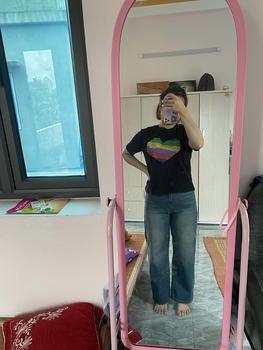Product Review of ( NẤM LÙN 38 - 69 KG )QUẦN JEAN SUÔNG NỮ LƯNG CAO WASH THỜI TRANG,CHẤT JEAN DÀY MỀM MS 201 from O**@ 0