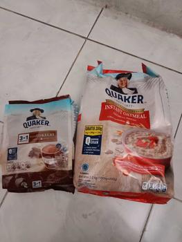 Product Review of Quaker Instant Oatmeal 1.2 Kg + Quaker 3in1 Chocolate 224g from m**h 0