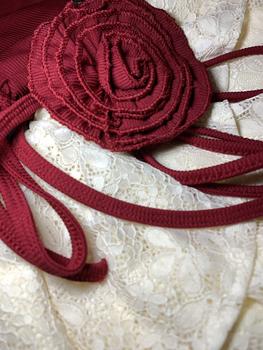 Product Review of [SB43] Sét bộ nữ 2 món áo tay ngắn đan dây và chân váy ren tua rua có quần bí trong Nữ Women Voi Thun Top Sen from N**👾 1