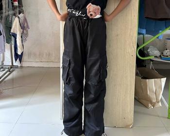 Product Review of กางเกงคาร์โก้สําหรับเด็กผู้หญิง/เสื้อครอป กางเกงแฟชั่นสไตล์เกาหลี รูปทรงสวยใส่สบาย เหมาะสำหรับเด็กอายุ 4 - 15 ปี from K**g M**a 0