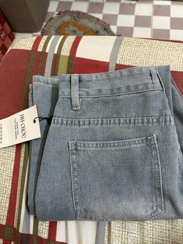 Product Review of (S-2Xl) HHCHOU- Quần Jeans Suông Trơn Màu Xanh nhạt vải Qc mềm h3369 Nữ Pants Kem Women from N**0 1
