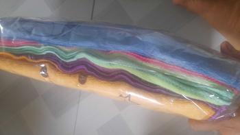 Product Review of Combo 10c 35x75 in hình chất liệu Micorofaib Khăn Mềm Mịn Không Gây Rát Da from k**3 1