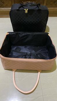 Product Review of DEVILA LUXURY NUDE PINK BOXES WATERPROOF TRAVEL BAG MEDIUM SIZE - Tas Koper Motif Kotak Mewah Murah Perempuan Mudik from I** H**n 2
