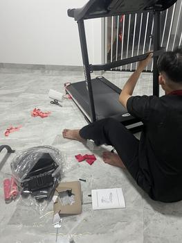 Product Review of Máy chạy bộ đa năng A7AB SPORT, kèm đai massage và tạ tay. máy  chạy phd tại nhà Tập Gym đi may chay bo tai nha thể dục from M**9 2