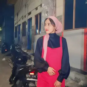 Mybamus Albani Loose Overall Jumpsuit Wanita Muslimah Dewasa Hijab Oversize