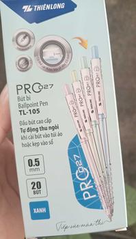 Product Review of [Chính hãng] Hộp 20 Bút bi Thiên Long TL-105 màu pastel PRO 027-  Nhà Sách Cái Bè CH5 from 𝓟**🫶 0