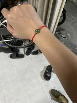 Product Review of Vòng Tay Ngọc Bội Cỏ Bốn Lá Chỉ Đỏ May Mắn Bình An Handmade Hàng ngày from ** B** T**️ 0