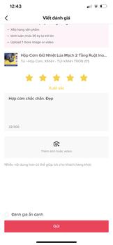 Product Review of Hộp Cơm Giữ Nhiệt Lúa Mạch 2 Tầng Ruột Inox 304 from T**n 0