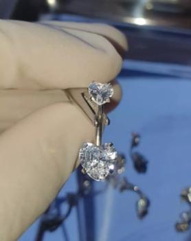 Product Review of Khuyên Rốn Bằng Thép Không Gỉ Cho Nam Và Nữ, Khuyên Cơ Thể, Trang Sức Zircon Voi Bàn Tay from T**8 1