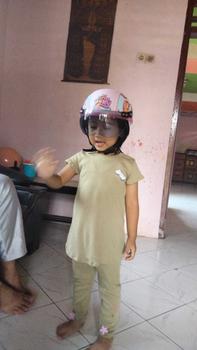 Product Review of HELM RETRO CHIPS ANAK CUSTOM NAMA KARAKTER LITTEL PONY UNTUK USIA 1 2 3 4 5 TAHUN LUCU from e**_ 0