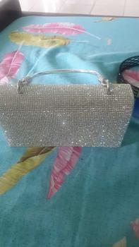 Product Review of Túi Xách Nữ Đeo Chéo Bag Clutch Đi Tiệc Cầm Tay Quai Kiềng Đính Đá BlingBling Màu Đen Màu Bạc Sang Chảnh Kèm Dây Xích Size 18 HÀNG CHUẨN QC Nhung Kem tuixach  thoitrang Khô sạch Nhẫn Đinh from 😂**i k**g b**t t** l**n ** 0