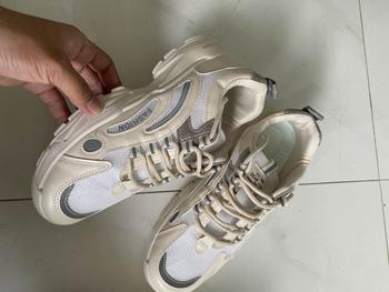 Product Review of giày nam tăng chiều cao 5cm lưới kết hợ da có phản quang sp 2002 Sneaker Cao Su Đế Bằng Shoes from A** D**c S** 1