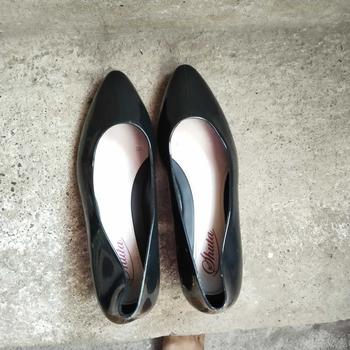 Product Review of Shuta 646 Korean Fashion Women elegant Pointed Toe Black Shoes Girl Work Office School Student Footwear gold lid heeled Wedge Shoes Walking Shoes Girl High Heels Classy Stylish from M**O 2