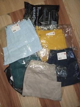 Product Review of CHINO Shorts BUNDLE 5pcs Knee Length Urban Pipe Cotton Lingerie Casual Menswear Fashion Mid Plain Human Stylish mid waist Set Tropical Beige long from 𝚂**𝚜 0