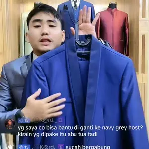 Jas Pria Semi Wool Glossy Setelan Jas Pengantin Pria Jas Pria Wedding Jas formal Non formal Blazer - YUNG