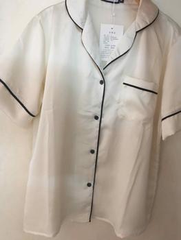 Product Review of Bộ Ngủ Pijama Nam Nữ Chất Lụa Satin Mềm Mịn Cao Cấp, Đồ Ngủ Cặp Đôi Sang Trọng, Đồ Mặc Nhà, Đồ Ngủ Nam Nữ Có Túi Áo, Quần Dài Có Túi, Đồ Ngủ Xinh Có Viền, Màu Trơn, Couple Men & Women dobo tay ngan  Sơ Mi Voi from H**h 1