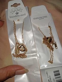 Product Review of Heart Necklace Stainless Steel  for Girls Accessories Korean Style Daily Chain from S**🌈 1