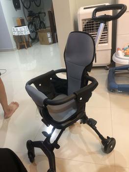 Product Review of รถเข็นเด็กรุ่นล่าสุด แถมเบาะ แถมร่มกันแดด เบาะใหญ่ แบบ4ล้อ สามารถล็อกล้อได้ พับเก็บได้ PUล้อใหญ่ น้ำหนักเบา รับน้ำหนักได้30kg รุ่น：TC17 เด็กหญิง เด็กผู้ชาย from D**a 1