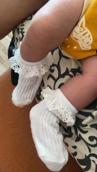 Product Review of 4 Pairs Of Cute Princess Socks For Baby Toddlers - Non-Slip, Lace Ruffled & Plain Colors! from K** B**o 2