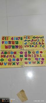 Product Review of Mainan Edukasi Anak Paket Puzzle Kayu Isi 1/2/3/4 Pcs Huruf Hijaiyah Arab Huruf Besar Kecil Angka 0-20 from 💝**💝 1