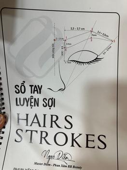 Product Review of SỔ LUYỆN VẼ SỢI HAIRSTROKES - BBBROWS Tổng hợp from O**o 3