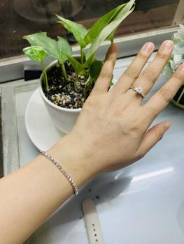 Product Review of Lắc tay bạc nữ đẹp S99 QMJ Bi phay lấp lánh móc máy siêu sáng 3li, thời trang phụ kiện trang sức bạc cao cấp(MÀU BẠC TRẮNG SANG - không xi kim) from H** P**t T** A** 1