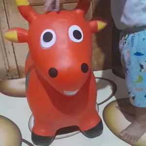 Et01 Mainan Jumping Karet Anak Bentuk Hewan Music Lucu Jumbo Besar Hadiah Kado Ulang Tahun New Terbaru Animal Kudaan Musik Viral Murah COD Baby Deer