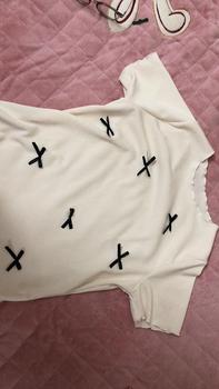 Product Review of Áo thun nữ baby tee đính nơ sang chảnh hottrend 2024 new best seller vải thun tăm co dãn bốn chiều dày dặn. Top from g**m 2