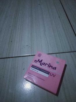 Product Review of MARINA Compact Powder UV Brighten Up Bedak Padat 12gr Peach Wajah from r**h 0