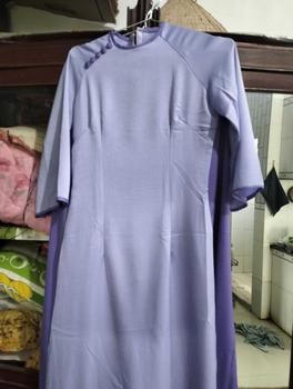 Product Review of Áo Dài Tây Thi Cổ Tròn Phối Viền Cổ Tay Có Cúc Xinh Xỉu, Phù Hợp Cho Chị Em Đi Chơi, Đám Hỏi, Đi Dạy - CiCi Thùy Clothing Nữ from N**u 2