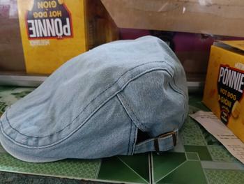 Product Review of Mũ Beret Kaki Trơn Nón Mỏ Vịt Thêu Chất Vải Cotton Form Mềm Phong Cách Cổ Điển Cho Nam Nữ - N243 from V** K**h L** 0