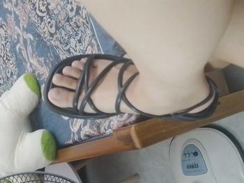 Product Review of EROSSKA - Giày sandal nữ đế xuồng dây quai mảnh cao 6cm màu nude - SB014 from :** 1
