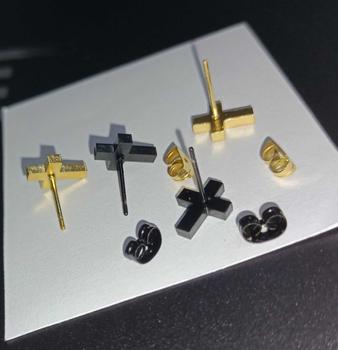 Product Review of Grateful - Anting Cross Simple/ ANTING SALIB silver black STAINLESS STEEL (ANTI KARAT) earrings jewellery from L**♊ 0