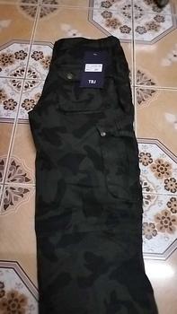 Product Review of COMET 3120 กางเกงชายขายาวคาร์โก้ลายทหาร ขากระบอก (ซิป) ผ้าลายพราง (ผ้าไม่่ยึด) มี4 สี ฟอกไบโอนุ่มซิลิโคน ไซส์ 29"-40" Clothing ผู้ชาย Man ลำลอง ตาราง สแล็ค from j**3 0