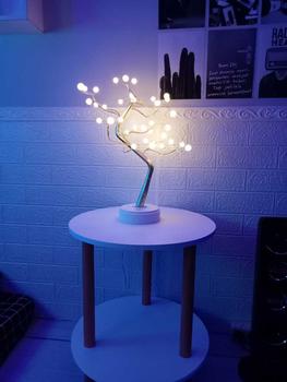 Product Review of Lampu Tidur Model Pohon Ranting Unik Colokan USB / Tenaga Baterai Dekorasi Kamar Kawat Tumblr Led/Led Tree Romantic Night Light Meja Samping Tempat Tidur Hadiah Ulang Tahun Lamp Led Plastik from 𝕯**ܔ 0