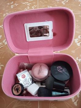 Product Review of BEU051 กระเป๋าเครื่องสำอาง มี 3 sizeให้เลือก วัสดุผ้า PUกันน้ำ มีหูหิ้วซิปอย่างดีกล่องเก็บเครื่องสำอางกันน้ำ กระเป๋าเดินทาง from H**️ 2