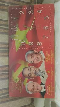 Product Review of Tranh đồng hồ treo tường trang trí nhà cửa, bác Hồ, bác Trọng, bác Giáp from H**G T**. 0