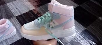 Product Review of Korean Women's High Top Sneakers Rubber Shoes Trainer Running Girl Walking Shoes from ❤** π**? 0