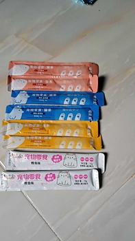 Product Review of Boqi Factory ขนมแมว ขนมแมวเลีย สุดอร่อย 15 กรัม สินค้า มีพร้อมส่ง  Cat Snacks มีโอ ครีม from ฟ**🧸 1