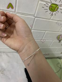 Product Review of Lắc tay bạc nữ TLEE dây kép bi nối thanh bạc nhỏ ngôi sao đá sáng lấp lánh TLEE JEWELRY LT0227 from B** T**N ♍** 1