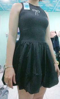 Product Review of Đầm dáng bí phồng thêu nơ phong cách dễ thương Dress from L**y 0