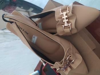 Product Review of Declare&Dee Heels Blok Wanita Pitaloka Square Toe High 3 CM Black Karet Belakang Best Seller Shoes flat  shoes from l**i 1