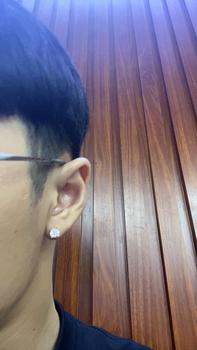 Product Review of Bông tai bạc chốt vặn đính đá 4 5 6 ly BTA0078 - Trang Sức TNJ from N**7 0