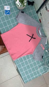 Product Review of Áo Thun Croptop Borip Nữ Form Basic Cổ Tròn Tay Ngắn Raglan Phối 2 Màu Đính Nơ Women Sen from L**h 0