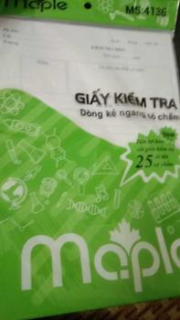Product Review of Giấy kiểm tra oly / Kẻ ngang các loại dành cho học sinh from h**✮ 0