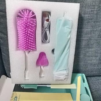 Product Review of PP013 แปรงล้างขวดนมไฟฟ้าหมุนได้360 องศา เหลือง from K**a S**g 0