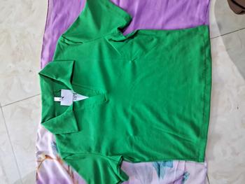 Product Review of Áo croptop cổ bẻ nữ 100% cotton bozip, loại tốt sêu co giãn thấm hút mồi hôi tốt theo phong cách Hàn Quốc Polo Màu Trắng Women from ** T**A B** 8** ** 1